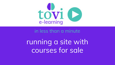 running a site with courses for sale